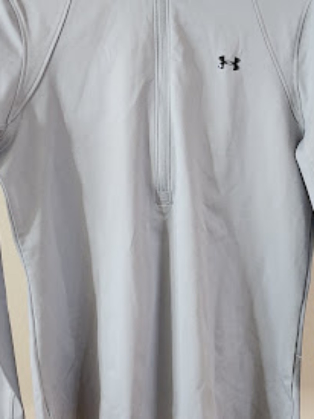 Under Armour quarter zip Halo gray top, NWT